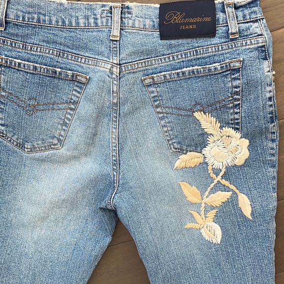 Very RARE Embroidered Blumarine Blue Jeans - Picture 4 of 7